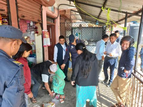 कालिका गाउँपालिका द्धाता मिति २०८० जेष्ठ १८ गते बजार अनुगमन सम्पन्न ।